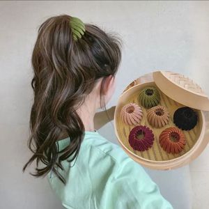 Velvet Expandable <strong>Hair</strong> Bun Claw <strong>Clip</strong> for Women Girls Stretchable <strong>Bird</strong> <strong>Nest</strong> Shape Fixed Claws for Updo High Ponytail <strong>Hair</strong> Loops - Product Image 2