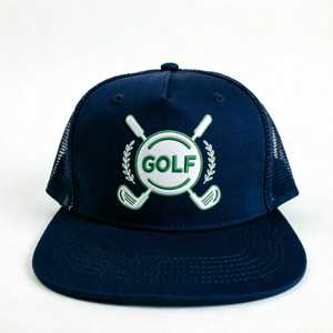 Casquettes de camionneur à visière plate imprimées, casquettes de golf personnalisées à 5 panneaux, casquettes de baseball à fermeture snapback, fabriquées au Vietnam - Product Image 5