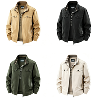 Blouson bomber personnalisé pour homme |   Vêtements d'extérieur décontractés de qualité supérieure pour le printemps et l'automne |   Manteau en coton léger et respirant, grande taille, surdimensionné