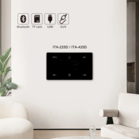 Amplificateur mural mini 2/4 canaux 25W, norme Italie/USA, lecteur de musique d'ambiance pour diffusion audio Bluetooth pour maison intelligente