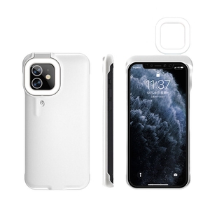 Custodia per Selfie Ring Light per <span class=keywords><strong>iPhone</strong></span> <span class=keywords><strong>12</strong></span> / <span class=keywords><strong>iPhone</strong></span> <span class=keywords><strong>12</strong></span> custodia Pro - Light Up compatibile con streaming Live/trucco/Video YouTube - Product Image 3