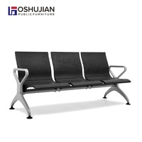 Chaises d'attente d'aéroport 3 places PU salle d'attente d'hôpital clinique réception banc lien chaise