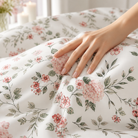Set Sprei Tenun Motif Bunga Modern Poland Sunroom 3 Buah Ukuran Queen 200TC Katun Comforter EU Dropshipping