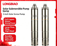Pompe solaire submersible sans balais DC de 3 pouces 24/48V à haute pression en acier inoxydable pour l'irrigation agricole et l'utilisation domestique