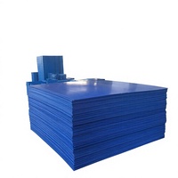 Plaque en PP bleu de 3 mm d'épaisseur, plaque en plastique ondulée creuse avec certification ISO 9001, 1m*1m