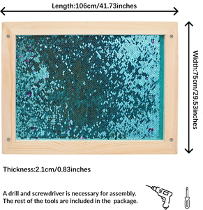 Pannello Murale con Paillettes Reversibili Tactile Tools, Lavagna Interattiva Sensoriale Calmante con Paillettes Scintillanti - Product Image 3