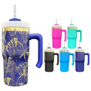 Children Kids Toddler 20oz Gold Plated Travel <b>Mug</b> Tumbler with Handle for Laser Engraving - Product Image 1