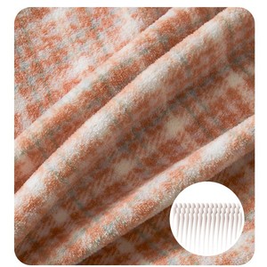 Juego de Ropa de Cama de Lana Duoximeimiankang, 4 Piezas, Estampado a Cuadros, Cálido para Invierno, Estilo Sábana con Funda Nórdica para Uso Doméstico - Product Image 4