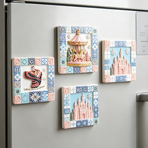 Aimants de réfrigérateur en résine « Fish Dancers » de Malaga, <span class=keywords><strong>Portugal</strong></span> – <span class=keywords><strong>Souvenirs</strong></span> touristiques – Vente en gros – Nouveauté usine - Product Image 2