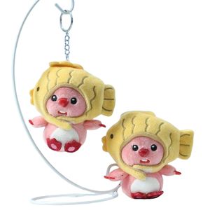 Jouet en peluche dessin animé mignon <span class=keywords><strong>castor</strong></span> Taiyaki poupée cadeau d'anniversaire kawaii rose <span class=keywords><strong>castor</strong></span> peluche porte-clés jouet sac pendentif à breloque - Product Image 1