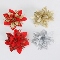 Têtes de fleurs artificielles en soie, faites à la main, décoration florale réaliste pour les fêtes, le bricolage et la décoration de mariage