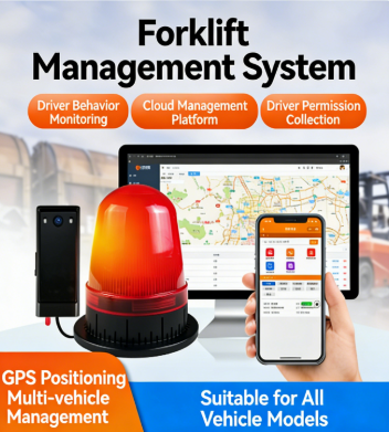 Driver Fatigue Monitoring DMS Monitoring Camera OEM Factory Driver Behaviour Check System Forklift and Pedestrian Safety