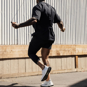 Yeni varış spor giyim özel Logo Polyester Fitness egzersiz nefes açık eğitim 2 in 1 erkekler spor şort - Product Image 6