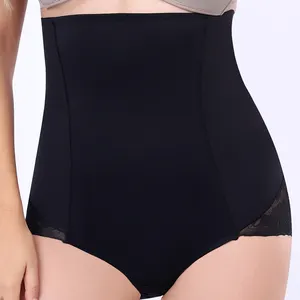 18031 Slimming Abdomen In Plastic Waist Lifting Lace Control Panties Dropshipping Body Tighten Breathable Back-off Shaping Pants