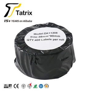 Tatrix DK11208 38มิลลิเมตรสีดำสีขาวตนเองกาวกระดาษความร้อนฉลากม้วน DK-11208สำหรับ Broter QL-500 QL-650TD เครื่องพิมพ์ - Product Image 3
