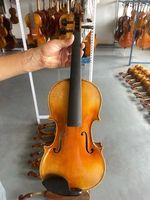 4/4 Handmade Violin Strong Tone Student Violin Full Size Spruce and Maple Wood Violino Powerful Sound with a Free Violin case