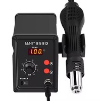 Pistolet à air chaud numérique 858D avec écran LED et ventilateur sans balais, tension 110V-240V pour soudure à température constante