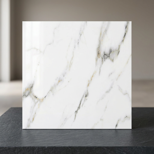 Carreaux de sol en céramique numérique blanc noyer 400x400mm, aspect bois rustique, finition mate, porcelaine émaillée pour intérieur - Product Image 3