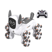 2,4G RC Smart control remoto baile robot perro juguete para niños interactivo con música ligera