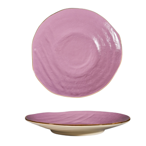 COLLEZIONE MEDITERRANEAN - Piatto Piatto in Gres Rosa Diametro 28cm Altezza 4cm - Product Image 1