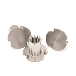 High cost performance and high quality stainless steel thread insertion T-shaped drive 3-prong tee nut provided by the supplier.