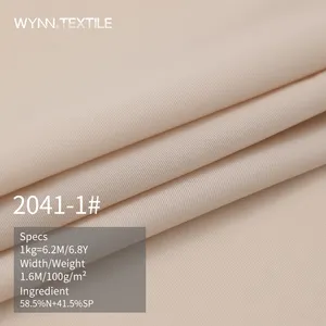 41.5% in Nylon/spandex e con doppio lato elastico Super sottile e alto elastico tessuto di biancheria intima in seta di ghiaccio