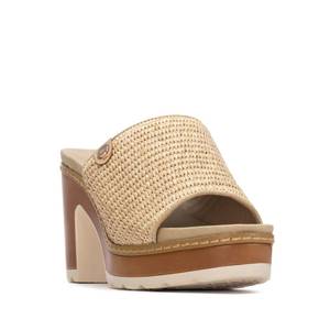 Sandalias de Plataforma con Tacón de 9 cm para Mujer, Color Beige, Talla 39, Marca Refresh - Product Image 2