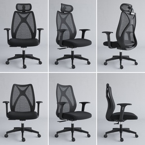 <span class=keywords><strong>Chaise</strong></span> <span class=keywords><strong>de</strong></span> <span class=keywords><strong>bureau</strong></span> en maille à dossier haut avec appui-tête 2D, soutien lombaire, mécanisme à auto-<span class=keywords><strong>poids</strong></span>, mobilier <span class=keywords><strong>de</strong></span> <span class=keywords><strong>bureau</strong></span> commercial - Product Image 4