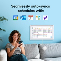 Planificateur WiFi intelligent 15,6 pouces, calendrier numérique, écran tactile Full HD, tableau des tâches, calendrier numérique mural pour les horaires familiaux