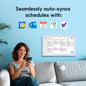 Kalender Digital Pintar WiFi 15,6 inci, Layar Sentuh Full HD, Jadwal Tugas, Kalender Digital yang Dapat Dipasang di Dinding untuk Jadwal Keluarga - Product Image 3