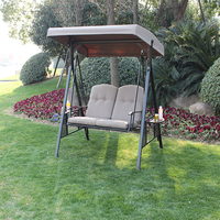 Design moderne le plus populaire en gros Marrakech balançoire double chaise de patio pour jardin autoportant