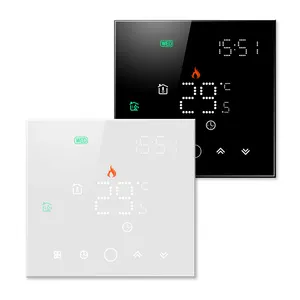 Thermostat WIFI intelligent grand écran pour système de chauffage par le sol travaillé avec l'assistant Google et Amazon alexa