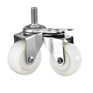 1,5 ''2'' Light Duty Small PA Edelstahl räder Nachlauf Rostschutz möbel Nylon Wasserdichte Rollen - Product Image 4