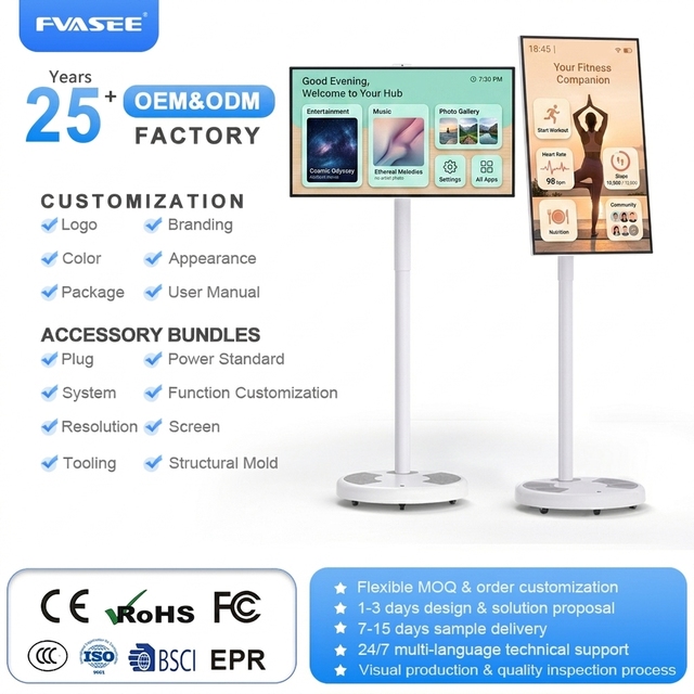 21.5/32 Inch Wifi Mini Portable Touch Screen Tv Tablet Television 4K LED and LCD Smart TV Screen for Gaming Movie Advertising