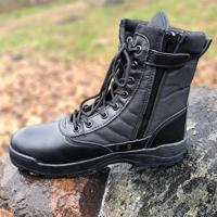 Bottes Tactiques de Sécurité Personnalisables avec Logo, Confortables, Imperméables et Respirantes, en Cuir, pour Hommes