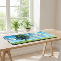 Tapis de souris XXL personnalisé avec logo, grand tapis de souris imperméable par sublimation, tapis de souris pour jeux informatiques avec bordure et emballage