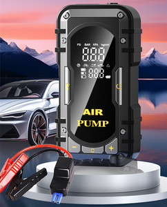 Démarreur de véhicule 12V 8000mAh, 4 en 1, booster de voiture d'urgence, gonfleur de pneus, charge rapide, lumière LED - Product Image 2