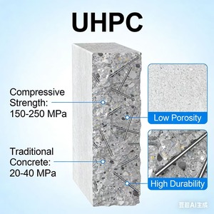 Cemento UHPC de Alta Resistencia, Mezcla Seca <span class=keywords><strong>para</strong></span> Reparación de Concreto, Material de Relleno <span class=keywords><strong>para</strong></span> Uso Exterior con 1 Año de Garantía - Product Image 2