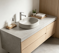 Dalle de quartz compacte de couleur grise, taille personnalisée pour projet d'ingénierie