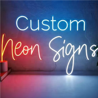 Lumières murales et de fête LED néon d'intérieur à luminosité réglable, enseigne lumineuse en acrylique LED pour la décoration de bureau et de maison