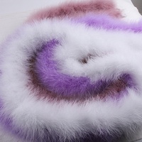 Boa en plumes de marabout colorées, 2 yards/pièce, teintes en blanc, pour accessoires de vêtements et décorations DIY (vente en gros)