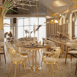 Bộ bàn ghế nhà hàng phong cách hiện đại HUALIN, bàn ăn bằng đá sintered chất lượng cao, phù hợp cho khách sạn, quán cà phê, nhà hàng theo chủ đề. - Product Image 6