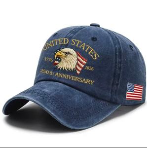 Gorro de Algodón con Bordado 3D de Estados Unidos para el 250 Aniversario, <span class=keywords><strong>Gorra</strong></span> del Día de la Independencia, 4 de Julio, Patriota, Libertad - Product Image 3