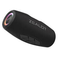 Altavoz Inalámbrico para Exteriores de Última Generación, Alta Potencia, Batería Grande de 24000 mAh, Altavoz Inalámbrico LED ZEALOT S78