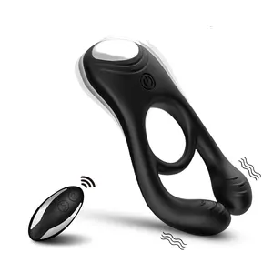 Adjustable and Bendable shaft penis vibration silicone loop 9 amazing vibrating mode cock rings for men and couples