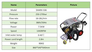 <span class=keywords><strong>Nettoyeur</strong></span> <span class=keywords><strong>haute</strong></span> <span class=keywords><strong>pression</strong></span> portable 380V 7.5KW à eau froide 270 bars, machine de nettoyage commerciale, nouvelle <span class=keywords><strong>pompe</strong></span> de lavage de voiture, <span class=keywords><strong>pompe</strong></span> <span class=keywords><strong>axiale</strong></span>, garantie 1 an - Product Image 5