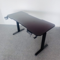 Nouvelle arrivée Bureau électrique réglable en hauteur Bureau permanent pour ordinateur Usine directe Table de jeu noire ergonomique personnalisée