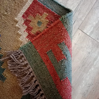 Karpet rami alami ramah lingkungan India untuk dekorasi rumah buatan tangan keset pintu luar ruangan karpet goni India karpet pemasok dari India