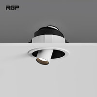 Spot encastré LED orientable et réglable de 75 mm, dimmable, anti-éblouissement, 10W, pour maison, magasin, hôtel