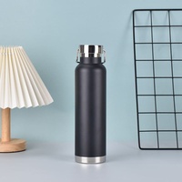 Bouteille d'eau isotherme en acier inoxydable écologique de 650 ml, isolation thermique de 6 à 12 heures, anti-fuite, poignée antidérapante